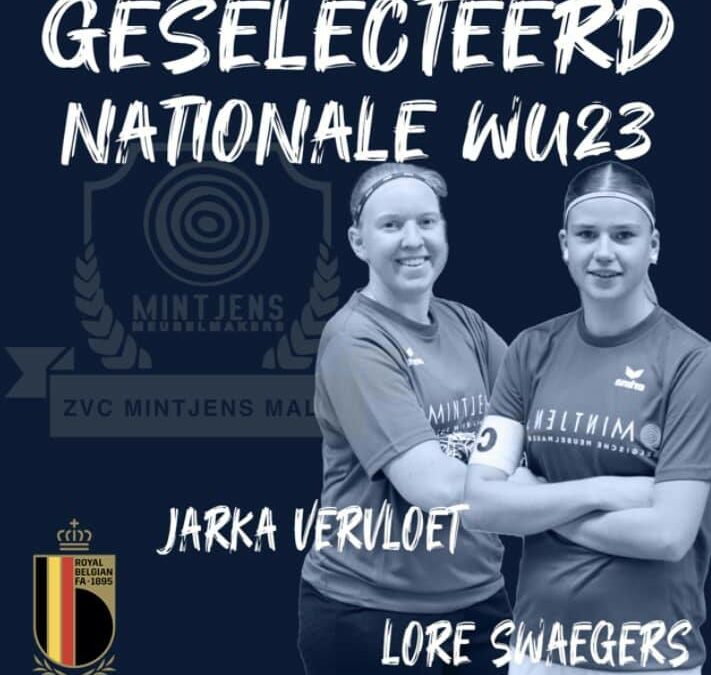 Wij zijn als club enorm fier op deze 2 toppers die geslecteerd zijn voor ons nationale WU23 team.